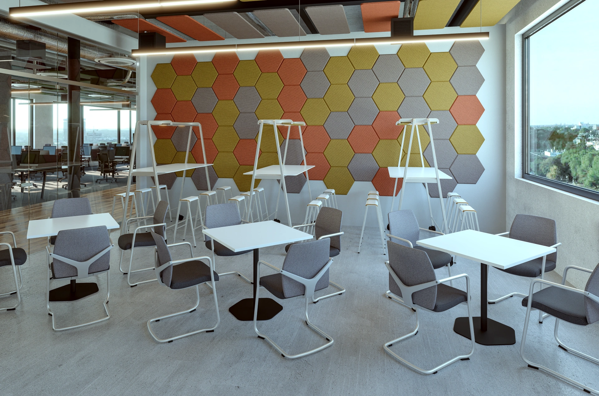 Krzesłło konferencyjne na płozie